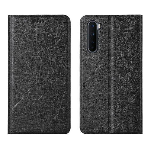 Leather Case Stands Flip Cover L11 Holder for OnePlus Nord Black