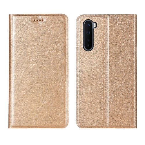 Leather Case Stands Flip Cover L11 Holder for OnePlus Nord Gold