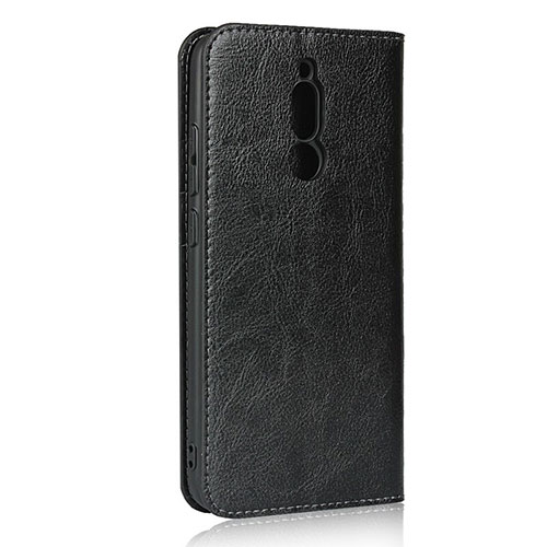Leather Case Stands Flip Cover L11 Holder for Xiaomi Redmi 8 Black