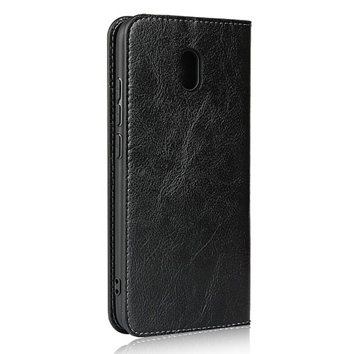 Leather Case Stands Flip Cover L11 Holder for Xiaomi Redmi 8A Black