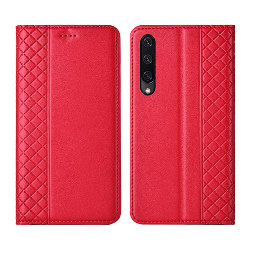 Leather Case Stands Flip Cover L12 Holder for Huawei Honor 9X Pro Red