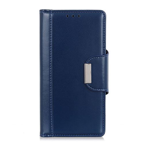 Leather Case Stands Flip Cover L16 Holder for Samsung Galaxy A41 Blue