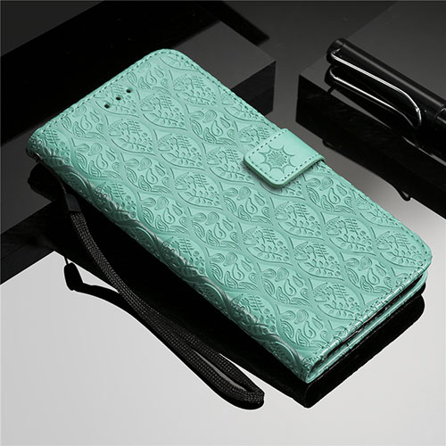 Leather Case Stands Flip Cover L19 Holder for Samsung Galaxy A51 5G Green