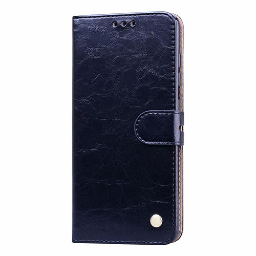 Leather Case Stands Flip Cover L23 Holder for Samsung Galaxy A71 5G Blue