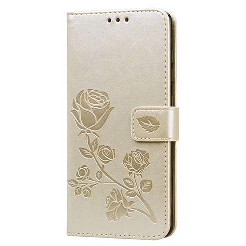 Leather Case Stands Flip Cover L24 Holder for Samsung Galaxy A71 5G Gold