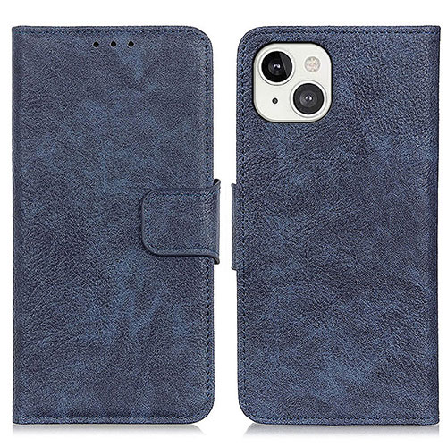 Leather Case Stands Flip Cover L27 Holder for Apple iPhone 13 Blue