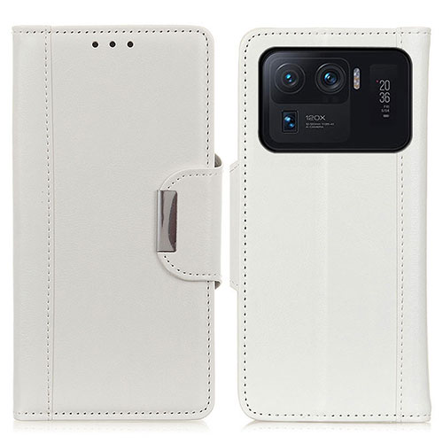 Leather Case Stands Flip Cover M01L Holder for Xiaomi Mi 11 Ultra 5G White