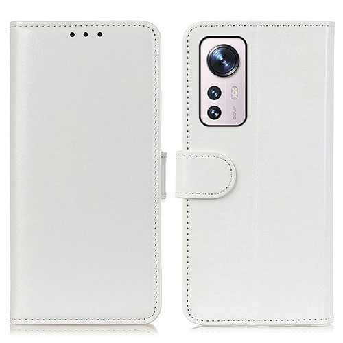 Leather Case Stands Flip Cover M15L Holder for Xiaomi Mi 12 Pro 5G White