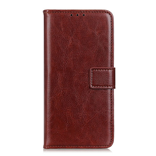 Leather Case Stands Flip Cover N05 Holder for Huawei P40 Pro+ Plus Brown