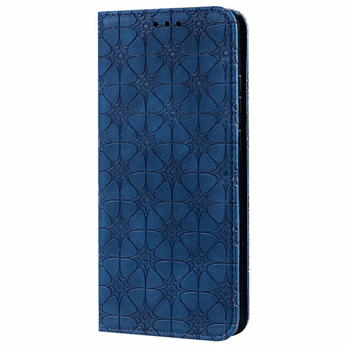 Leather Case Stands Flip Cover N06 Holder for Samsung Galaxy Note 20 5G Blue