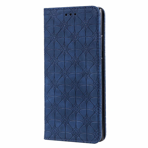 Leather Case Stands Flip Cover N06 Holder for Samsung Galaxy Note 20 Ultra 5G Blue