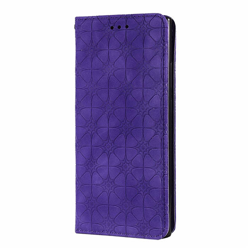 Leather Case Stands Flip Cover N06 Holder for Samsung Galaxy Note 20 Ultra 5G Purple