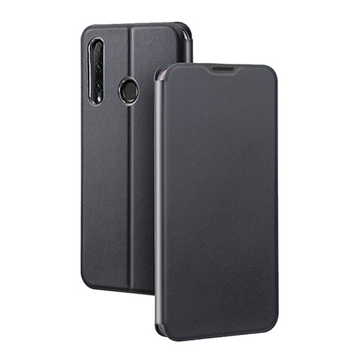 Leather Case Stands Flip Cover T01 Holder for Huawei Honor 20 Lite Black
