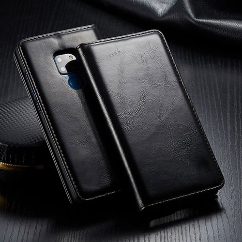 Leather Case Stands Flip Cover T01 Holder for Huawei Mate 20 Black