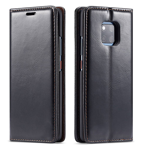 Leather Case Stands Flip Cover T01 Holder for Huawei Mate 20 Pro Black