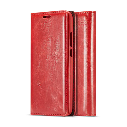 Leather Case Stands Flip Cover T01 Holder for Huawei P20 Lite Red