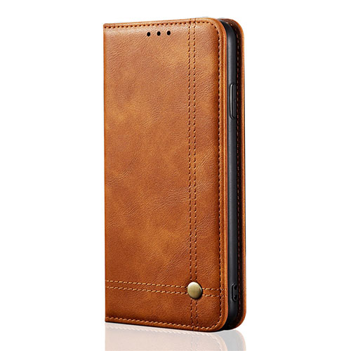 Leather Case Stands Flip Cover T01 Holder for OnePlus 8 Pro Orange
