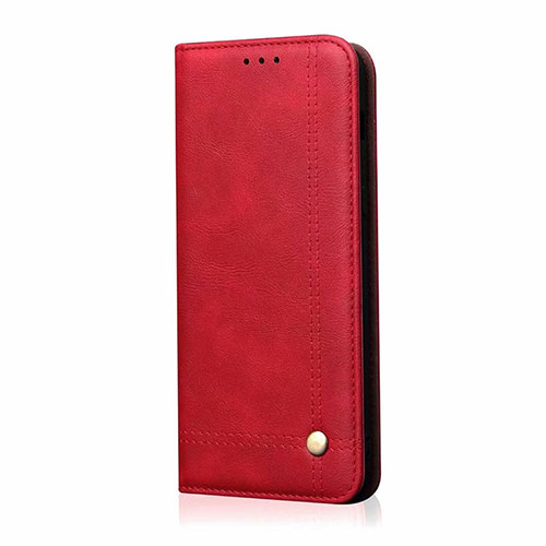 Leather Case Stands Flip Cover T01 Holder for Oppo A91 Red
