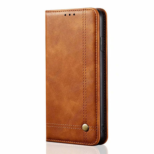 Leather Case Stands Flip Cover T01 Holder for Oppo Find X2 Lite Orange