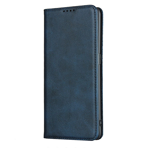Leather Case Stands Flip Cover T01 Holder for Oppo Find X2 Pro Blue