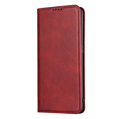 Leather Case Stands Flip Cover T01 Holder for Oppo Find X2 Pro Red