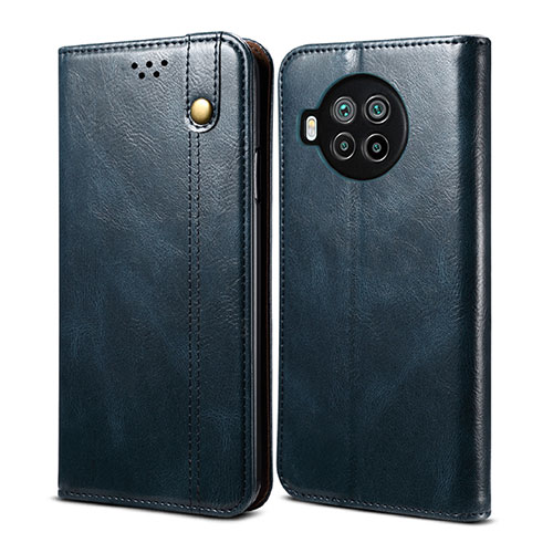 Leather Case Stands Flip Cover T01 Holder for Xiaomi Mi 10T Lite 5G Blue