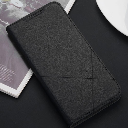 Leather Case Stands Flip Cover T02 Holder for Huawei Nova 5 Black