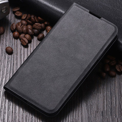 Leather Case Stands Flip Cover T02 Holder for Oppo R17 Neo Black
