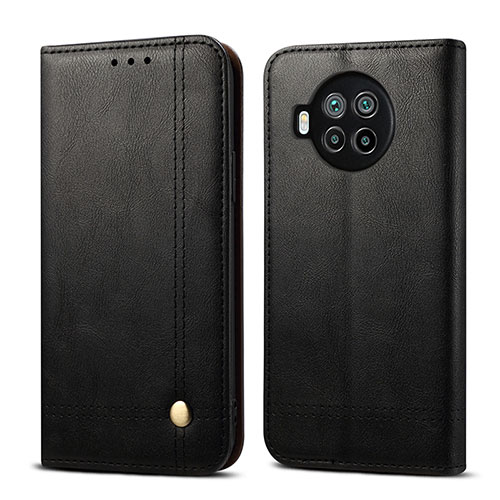 Leather Case Stands Flip Cover T02 Holder for Xiaomi Mi 10T Lite 5G Black