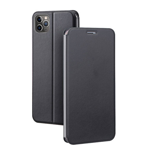 Leather Case Stands Flip Cover T03 Holder for Apple iPhone 11 Pro Black