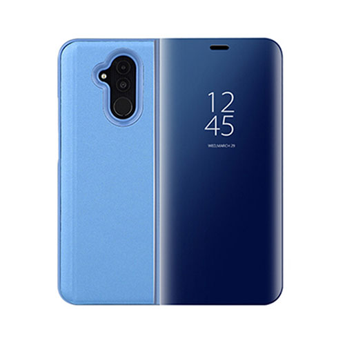 Leather Case Stands Flip Cover T03 Holder for Huawei Mate 20 Lite Blue