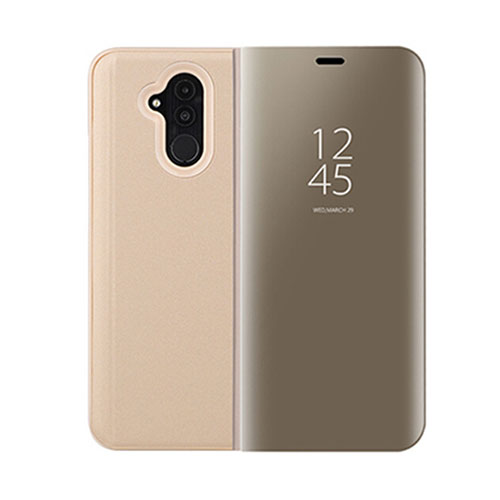 Leather Case Stands Flip Cover T03 Holder for Huawei Mate 20 Lite Gold