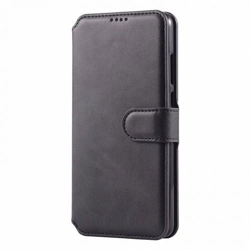 Leather Case Stands Flip Cover T03 Holder for Huawei Nova 4e Black