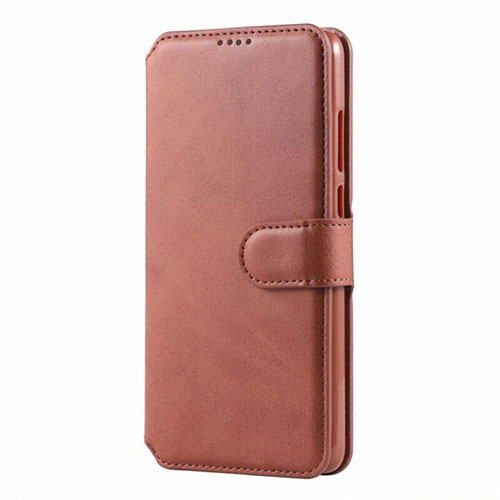Leather Case Stands Flip Cover T03 Holder for Huawei P30 Lite Orange