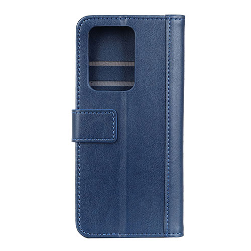 Leather Case Stands Flip Cover T03 Holder for Huawei P40 Pro+ Plus Blue