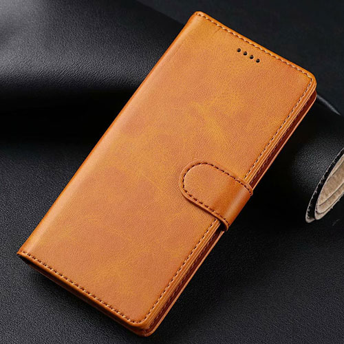 Leather Case Stands Flip Cover T03 Holder for Samsung Galaxy S20 Ultra Orange