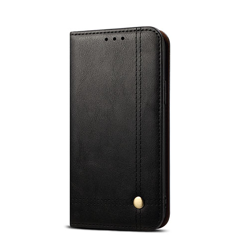Leather Case Stands Flip Cover T03 Holder for Xiaomi Redmi 9AT Black