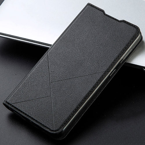 Leather Case Stands Flip Cover T04 Holder for Huawei P30 Black