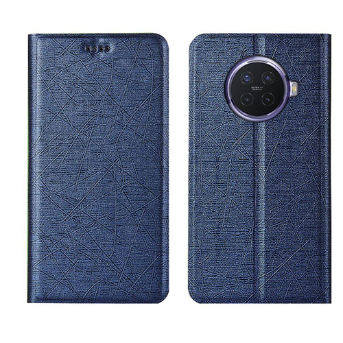 Leather Case Stands Flip Cover T04 Holder for Oppo Ace2 Blue