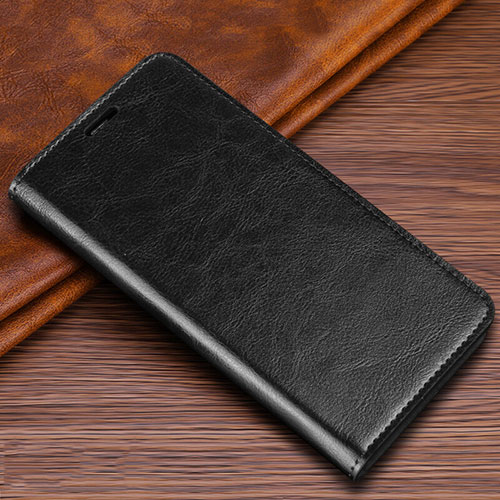Leather Case Stands Flip Cover T04 Holder for Samsung Galaxy S20 Ultra Black