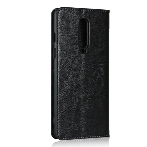 Leather Case Stands Flip Cover T05 Holder for OnePlus 8 Black