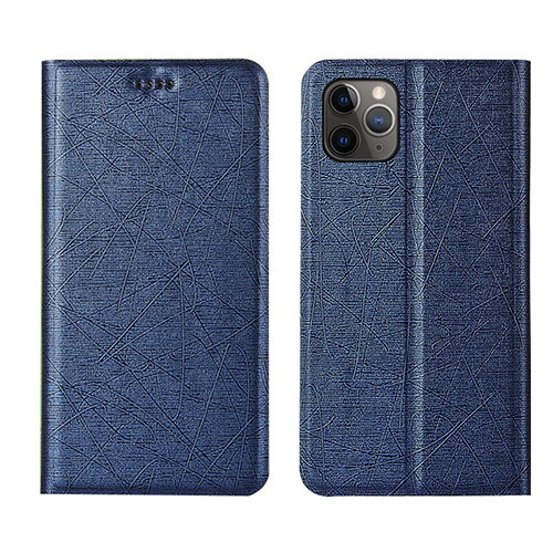 Leather Case Stands Flip Cover T06 Holder for Apple iPhone 11 Pro Max Blue