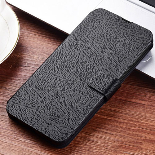 Leather Case Stands Flip Cover T06 Holder for Huawei P30 Lite Black