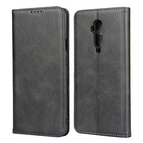 Leather Case Stands Flip Cover T06 Holder for OnePlus 7T Pro Black