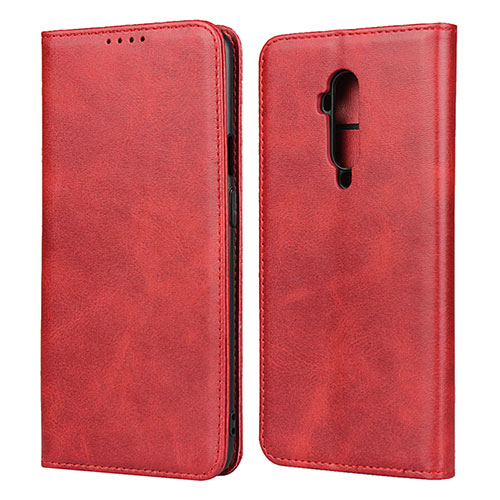 Leather Case Stands Flip Cover T06 Holder for OnePlus 7T Pro Red