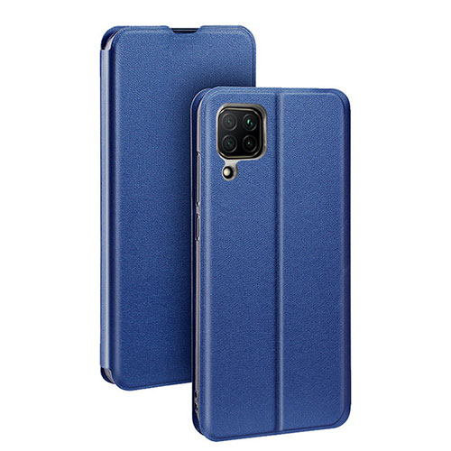 Leather Case Stands Flip Cover T07 Holder for Huawei P40 Lite Blue