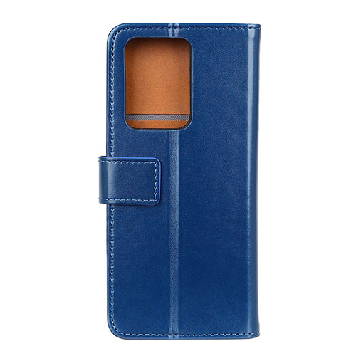 Leather Case Stands Flip Cover T07 Holder for Huawei P40 Pro+ Plus Blue