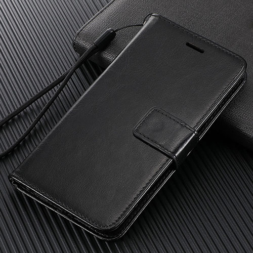 Leather Case Stands Flip Cover T07 Holder for Xiaomi Mi 10 Black
