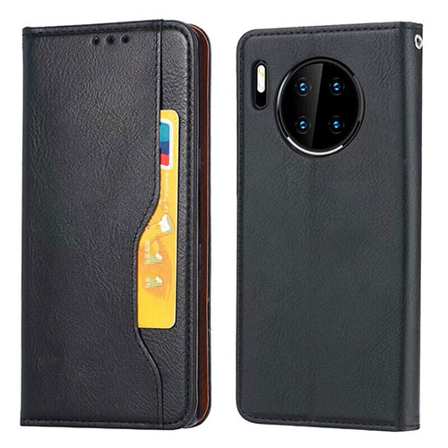 Leather Case Stands Flip Cover T08 Holder for Huawei Mate 30 Black