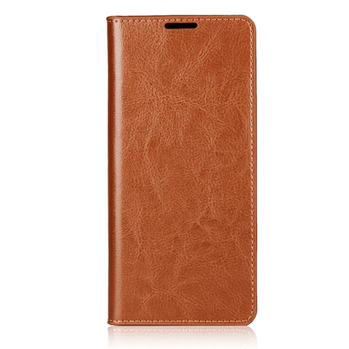 Leather Case Stands Flip Cover T08 Holder for OnePlus 8 Pro Orange